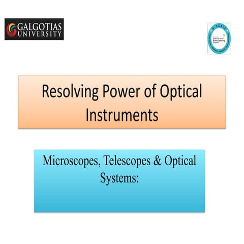 RESOLVING POWER OF A PLANE DIFFRACTION GRATING THEORY.pptx