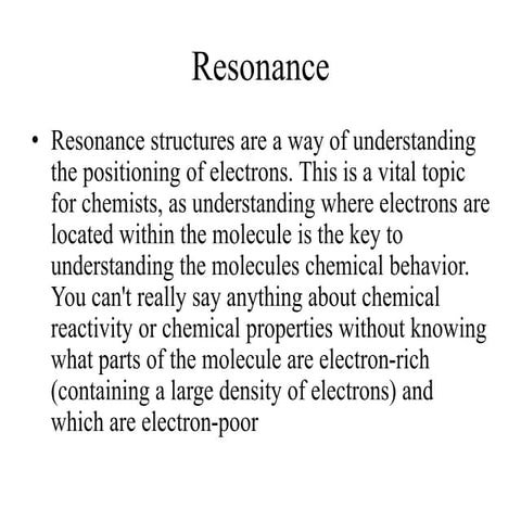 Resonance----(Oganic)