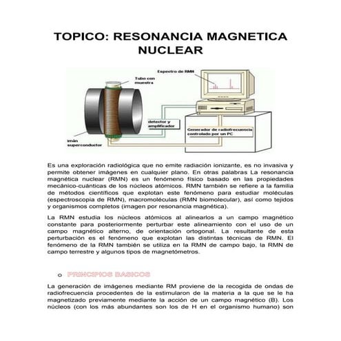 Resonancia magnetica nuclear
