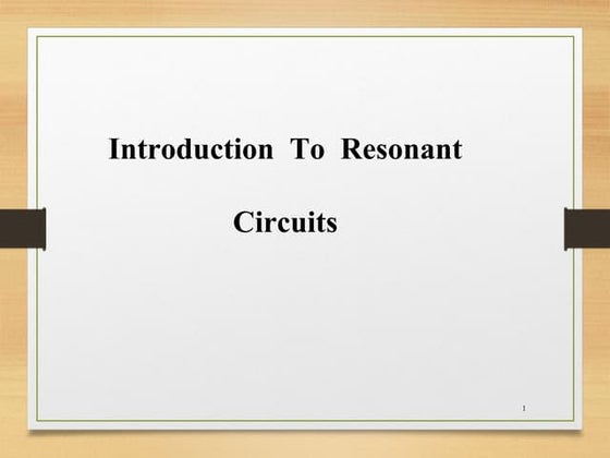 Other RLC resonant circuits and Bode Plots 2024.pptx
