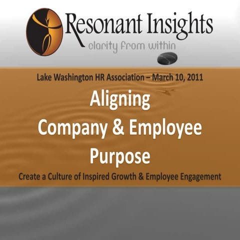 Aligning Company & Employee Purpose