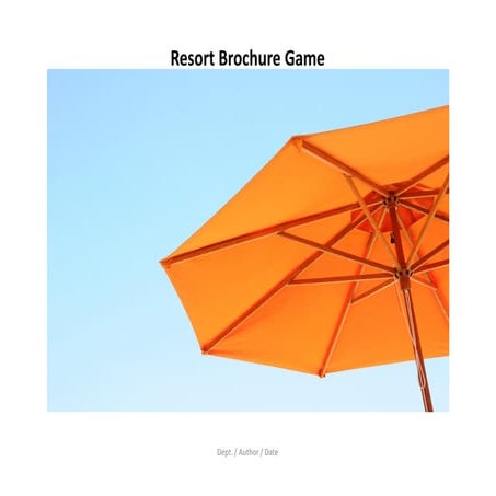 Agile Resort Brochure Game July 2011