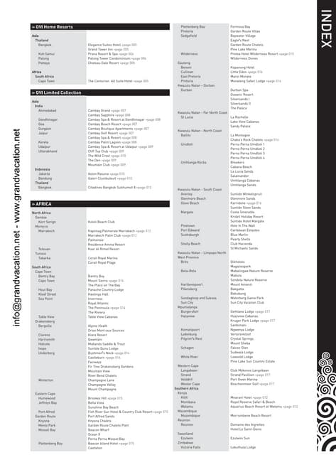 Resort and Hotel Directory