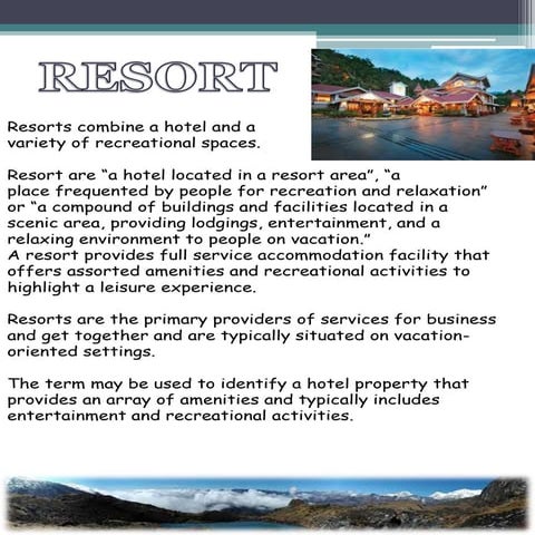 CONSIDERATION FOR BUILDING A RESORT IN SIKKIM