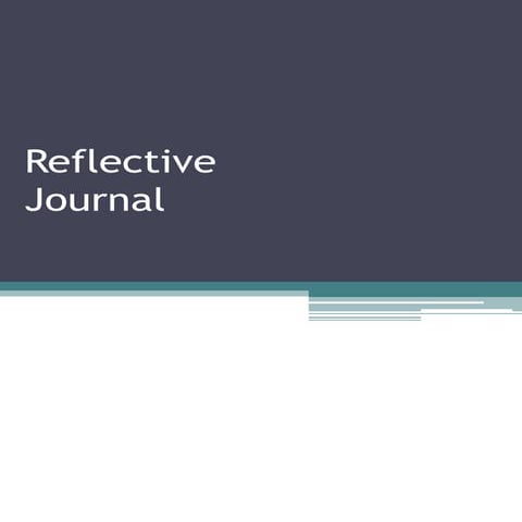 Resource 1 reflective journals