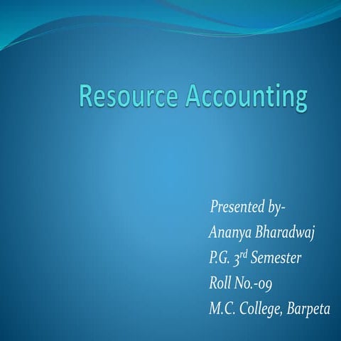 Resource accounting