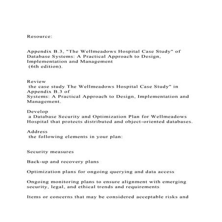 ResourceAppendix B.3, The Wellmeadows Hospital Case Stud.docx