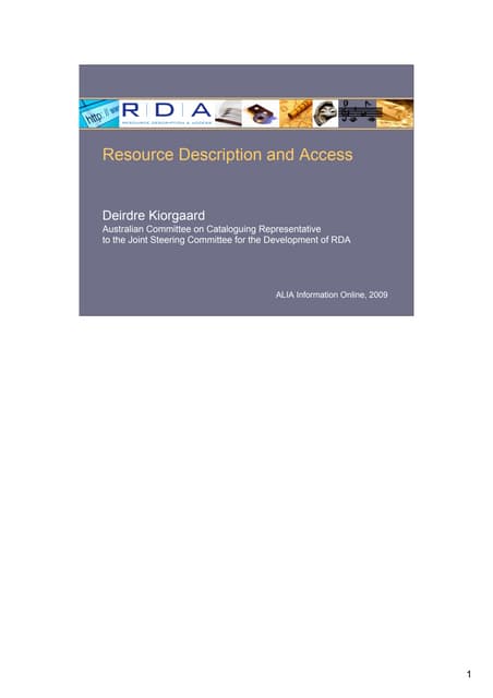 Resource description and access