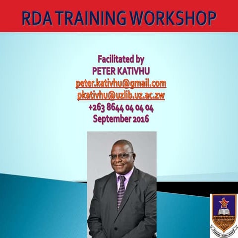 Resource Description and Access at University of Zimbabwe