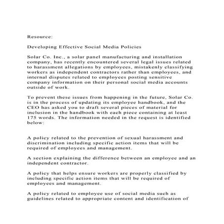 ResourceDeveloping Effective Social Media PoliciesSolar.docx