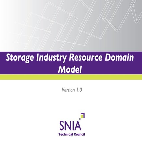 SNIA Resource Domain Model