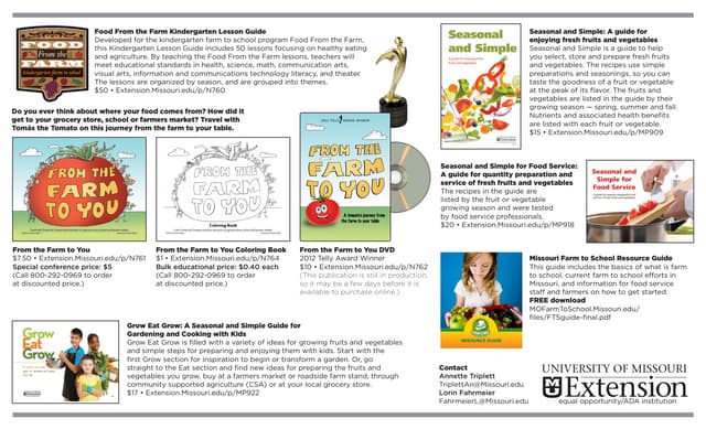 Missouri Farm to School Resources 