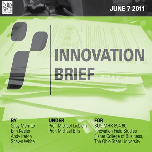 Resource Innovation Brief Presentation