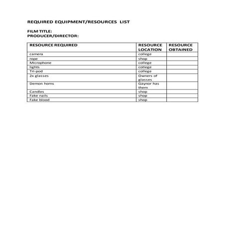 Location scouting template (recce) (1) | PDF