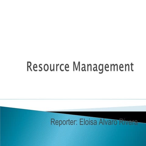 Resource management