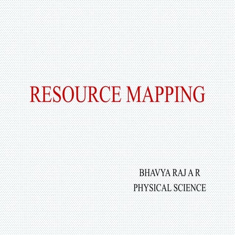 Resource mapping (1) | PPTX