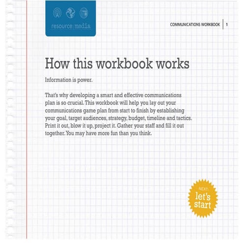 Resource mediacommunicationsplanningworkbook