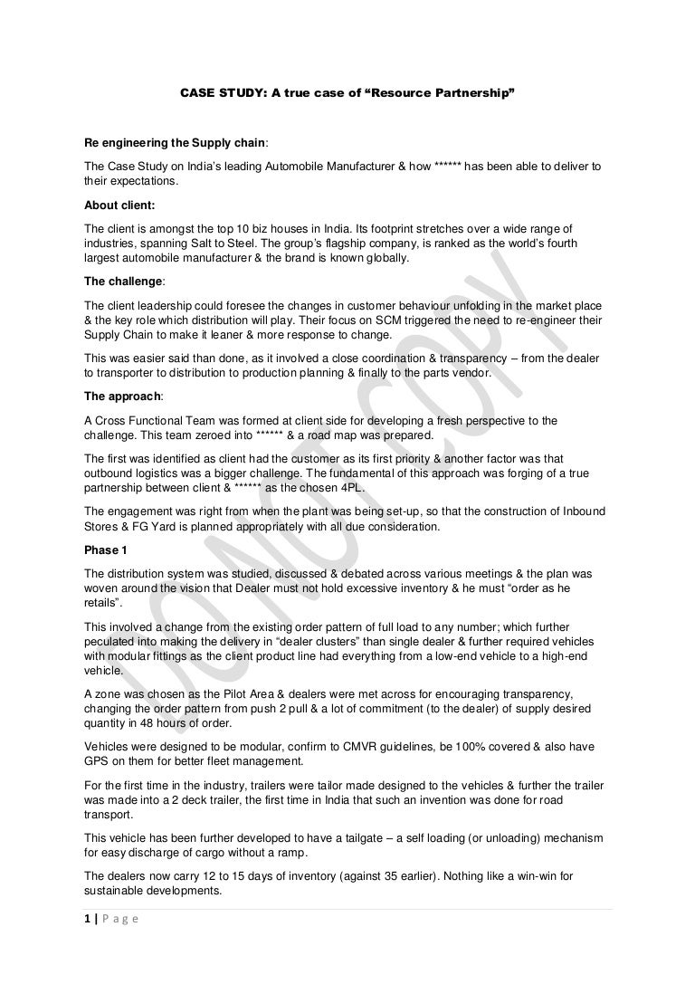 Short case study on partnership picture