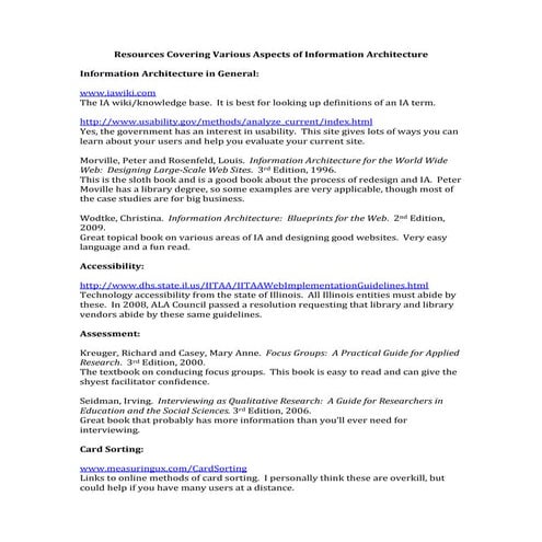 Redesigning a Website Using Information Architecture Principals