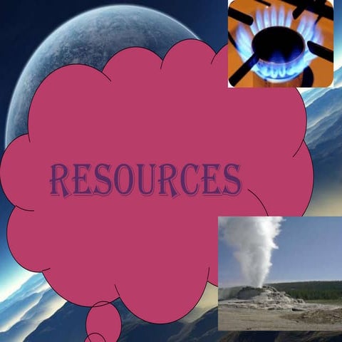 Resources  [renewable and non renewable]