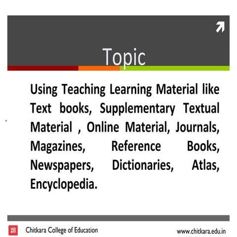 Print and non print resources