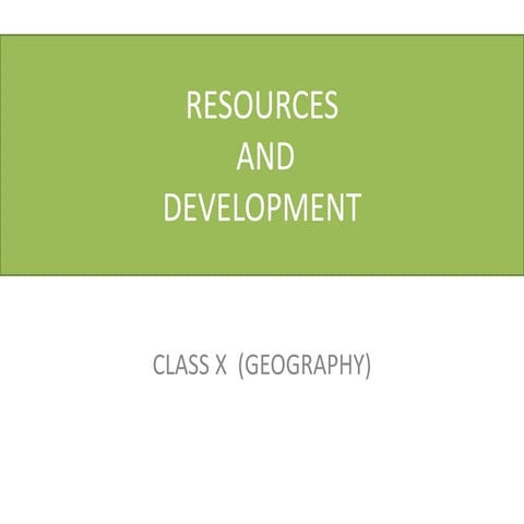 Resources are free gifts of Nature by means of using it human being a full fi...