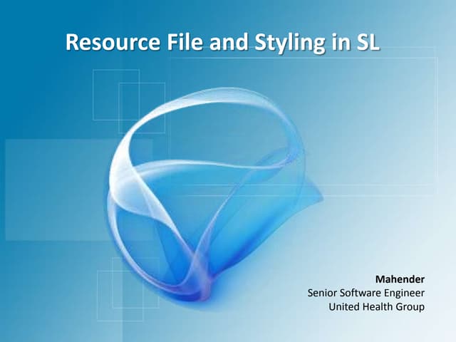 Resources and styles