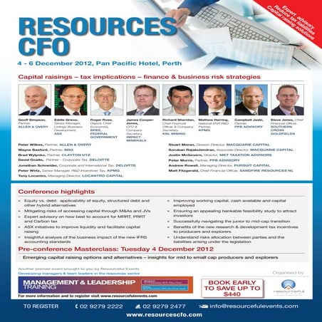 Resources CFO 2012