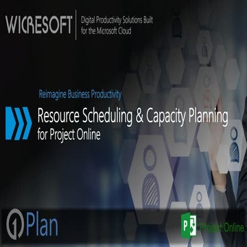 Resource scheduling &amp; capacity planning for project online  webinar 25 oct18