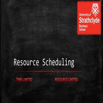 Resource Scheduling | PPTX | Technology & Computing