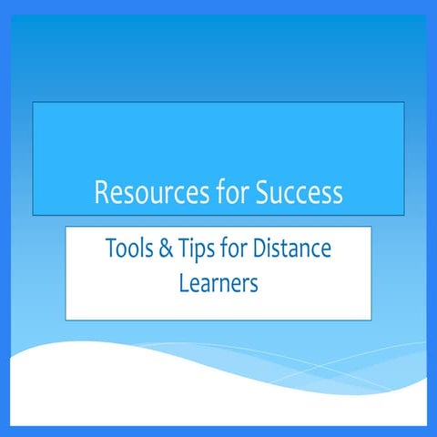 Resources for Success
