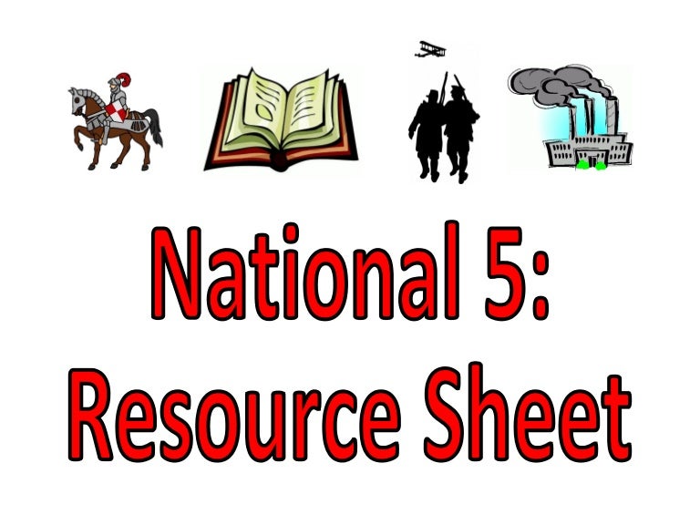 Resource sheet instructions