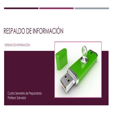 Respaldo de información