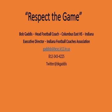 Respect-the-Game.pptx gaming to its peak.