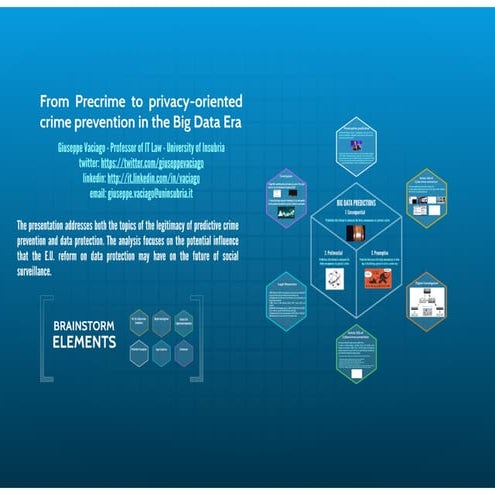 Giuseppe Vaciago: From Crime to privacy-oriented crime prevention in the Big ...