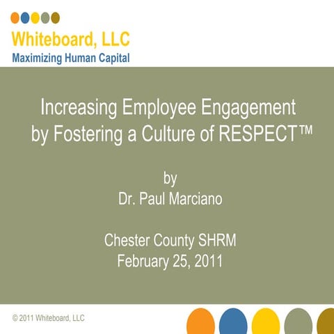 Chester County SHRM Respect Model Presentation 2-25-11