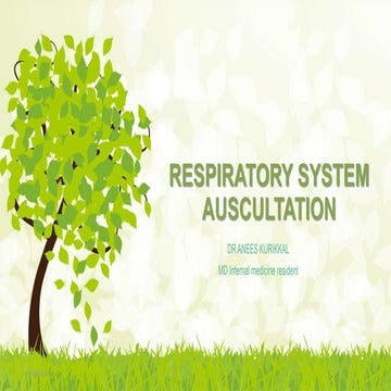 Respiratory system auscultation