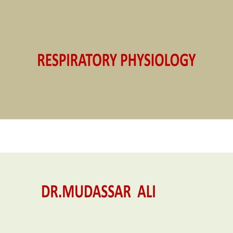 Respiration by dr. mudassar