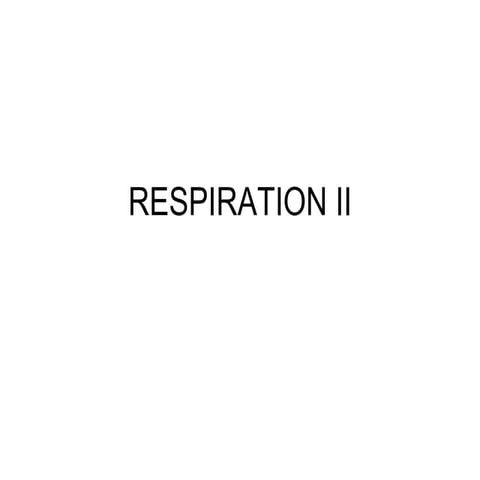 Respiration powerpoint