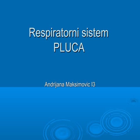 Respiratorni sistem 