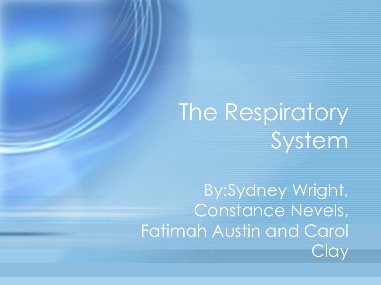 respiratory system powerpoint