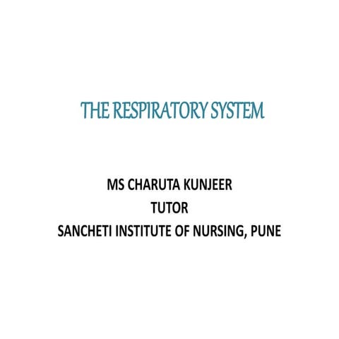 UNIT 6-respiratory system for Gnm and b.sc. nursing | PPTX