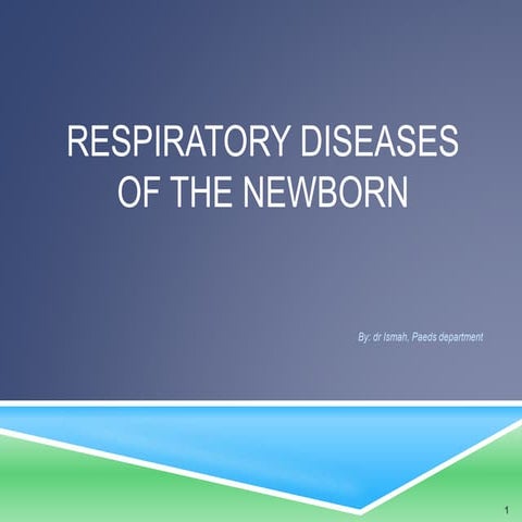 Respiratory distress of the newborn