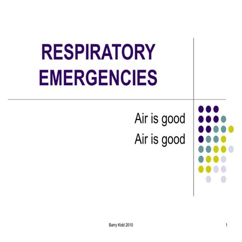 Respiratory emergencies