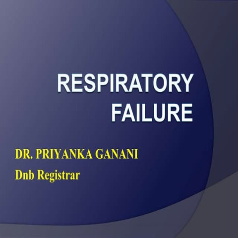 respiratory failure..... presentation  by dr priyanka