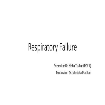 Respiratory failure | PPT