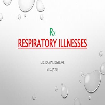 Respiratory illness treatment