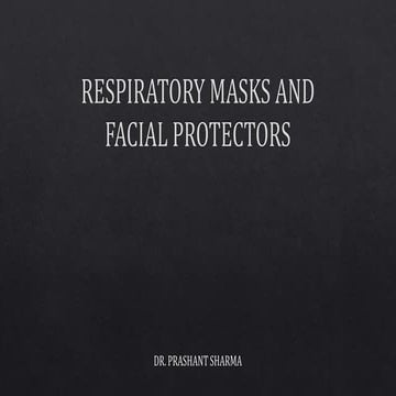 Respiratory protection face masks and respirators | PDF