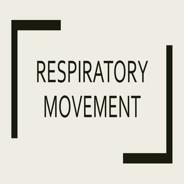 Respiratory movement | PPTX