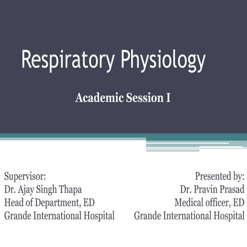 Respiratory physiology
